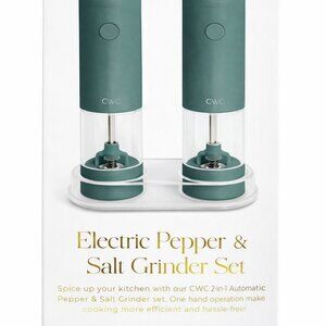 CWC Cook With Color Electric Pepper & Salt Grinder Set–Automatic NWT-AC251